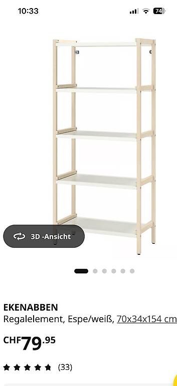 Scaffali: IKEA Regal EKENABBEN – Usato da Basel venduto da elsternnest 3