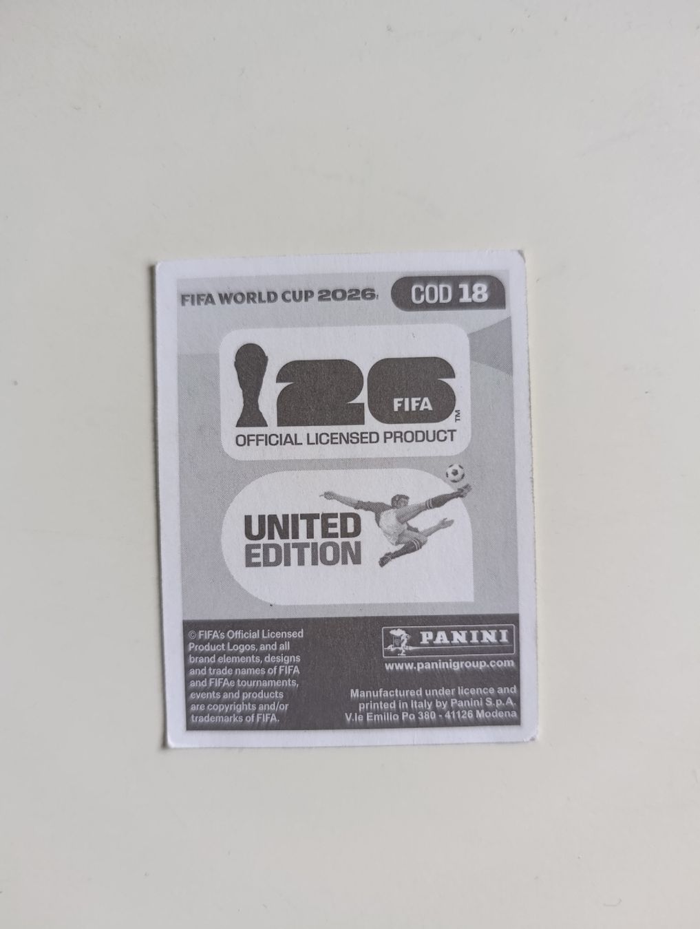 Panini Carte collezionabili: Panini World Cup 2026 COD 18 – Nuovo (secondo la descrizione) da Lavey-Village venduto da pas_7xd2 1