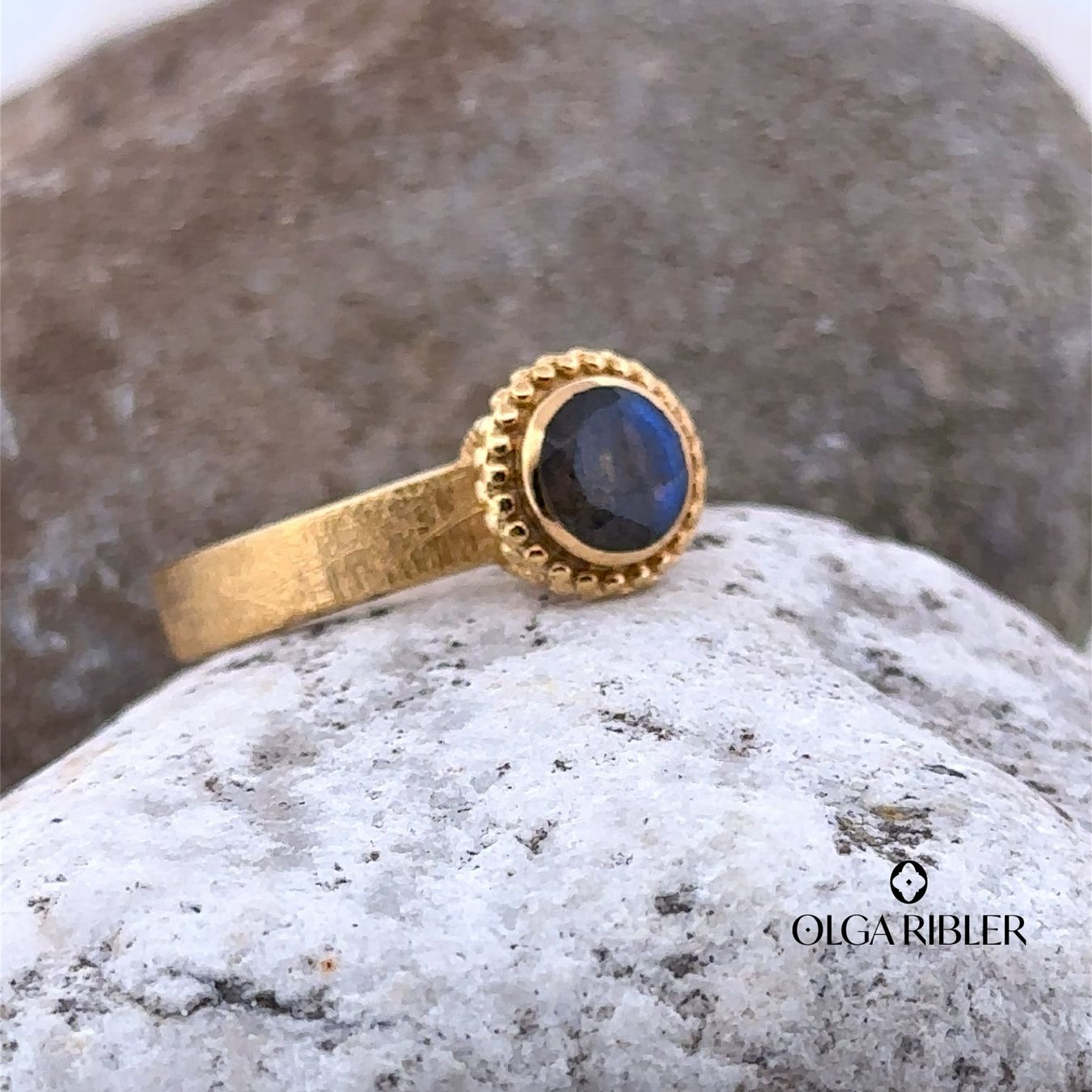 Olga Ribler Ringe: Silber Ring 925 mit Labradorite Grösse 57 – Neu (gemäss Beschreibung) aus Luzern von Schmuckoutlet 2