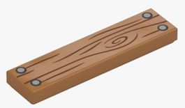 LEGO 6329605 Fliese 1 x 4 Holz