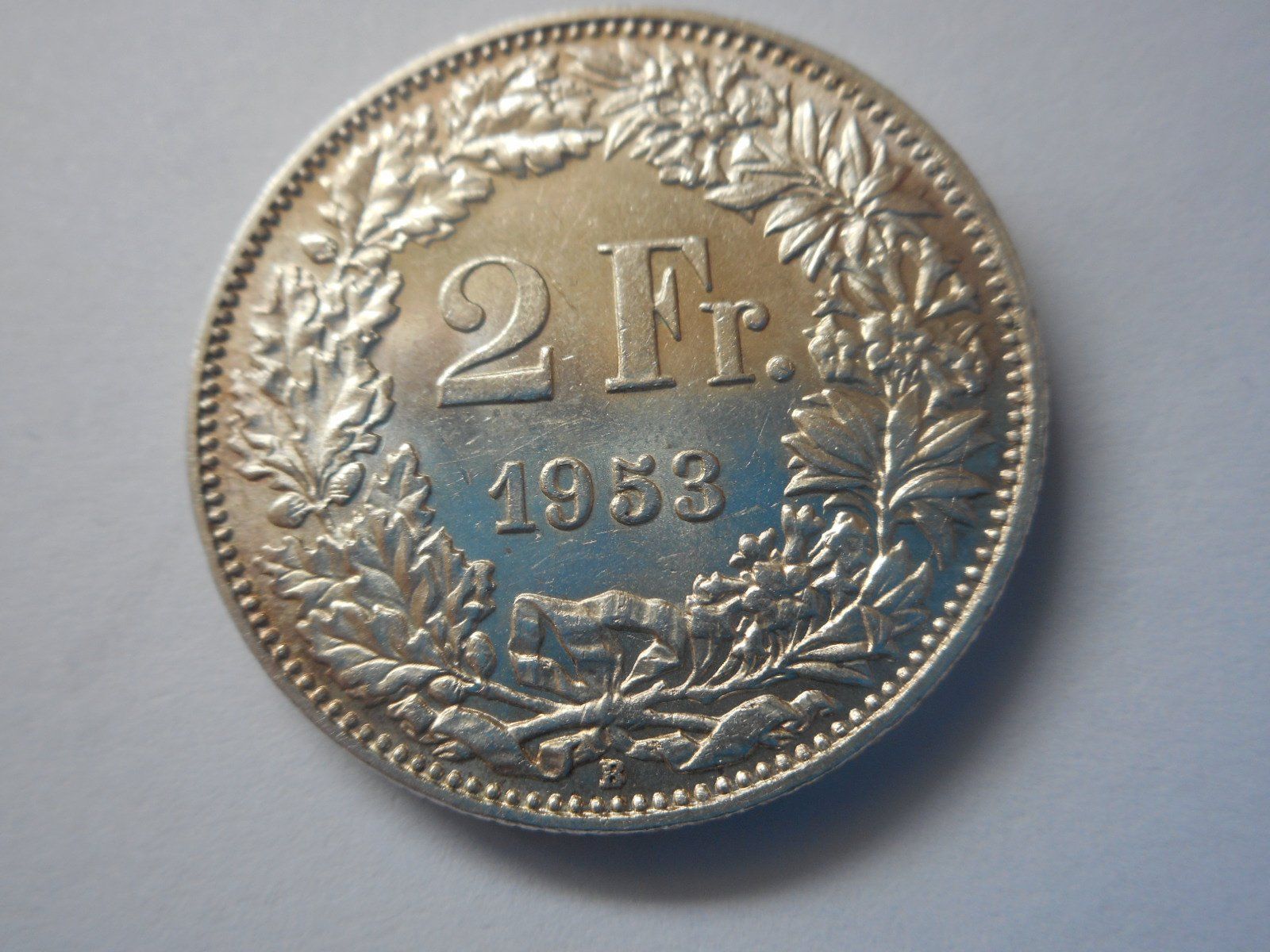 Alle Münzen: 2 Fr. 1953 silber  rar – Gebraucht aus Kriegstetten von pizlad2010 1