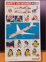 SWISSAIR SAFETY CARD A330