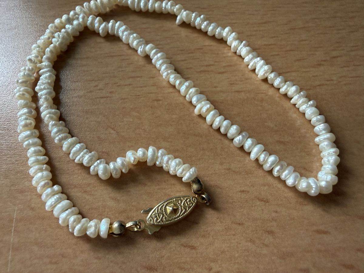 Catenine: Vintage Süßwasser Perlenkette – Usato da Lamone venduto da LaCantinaMagica 5
