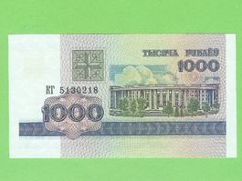 Weissrussland 1000 Rubel 1998, Banknote