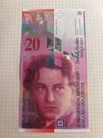 Schweiz 20 Franken Banknote 2005 E in AU