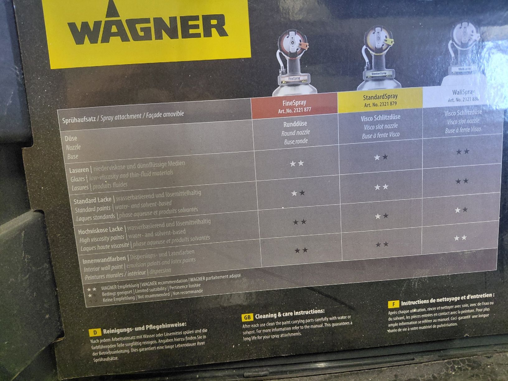 Wagner Tutti gli attrezzi: Wagner Spritzgerät FinishControl 3500  – Usato da Kirchberg BE venduto da angubanguu 4
