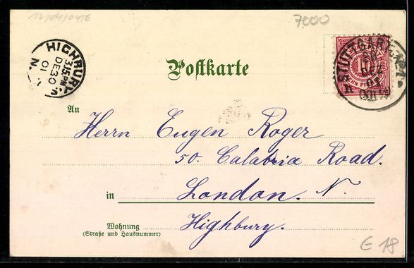 Cartes postales: AK Postkutsche auf einem Berg, 1901 – D'occasion à Berlin par bartko-reher 1