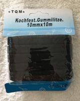 Gummilitze 10mm x 10 m schwarz gummiband schlüpfergummi OVP