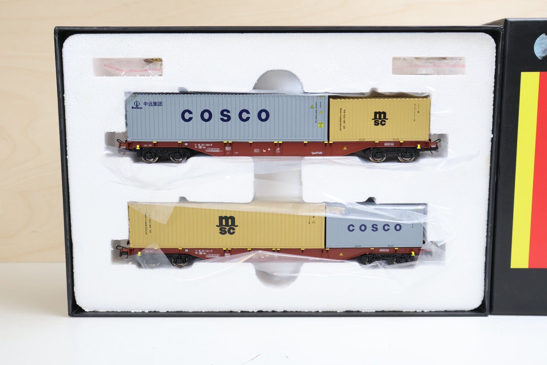 Modellini di ferrovie: B-MODELS Containerwagen Set - H0 45113 - Top Set – Usato da Mauren TG venduto da Defrancesco 1
