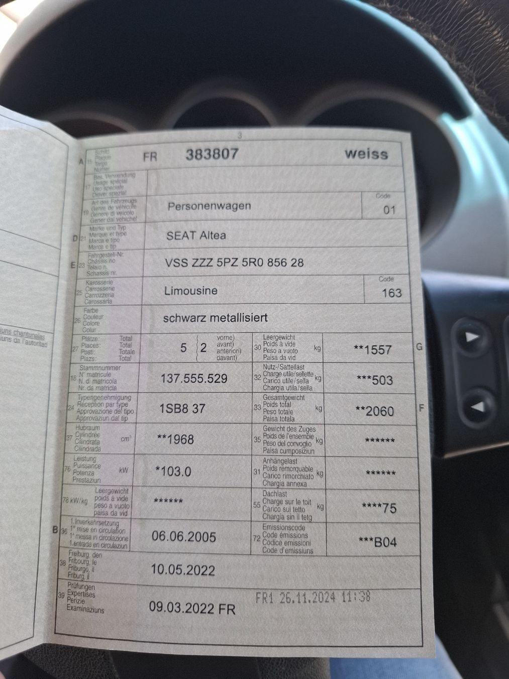 Seat Automobili: SEAT Altea Automat – Usato da Flamatt venduto da Sherif1107 6