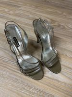 Elegante ROMEA Sandalen Gr. 38 Leder Gold