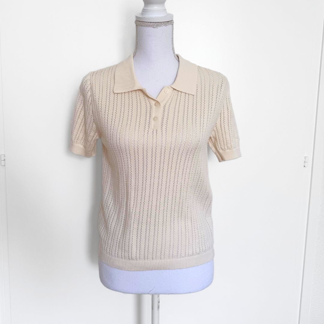 Mango Top: MANGO Pull Jaune Pâle Manches Courtes 100% Coton - Taille S – Nuovo (secondo la descrizione) da Vevey venduto da secondlifevevey