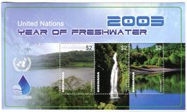 Block "Natur. Jahr des Süsswassers". Grenada
