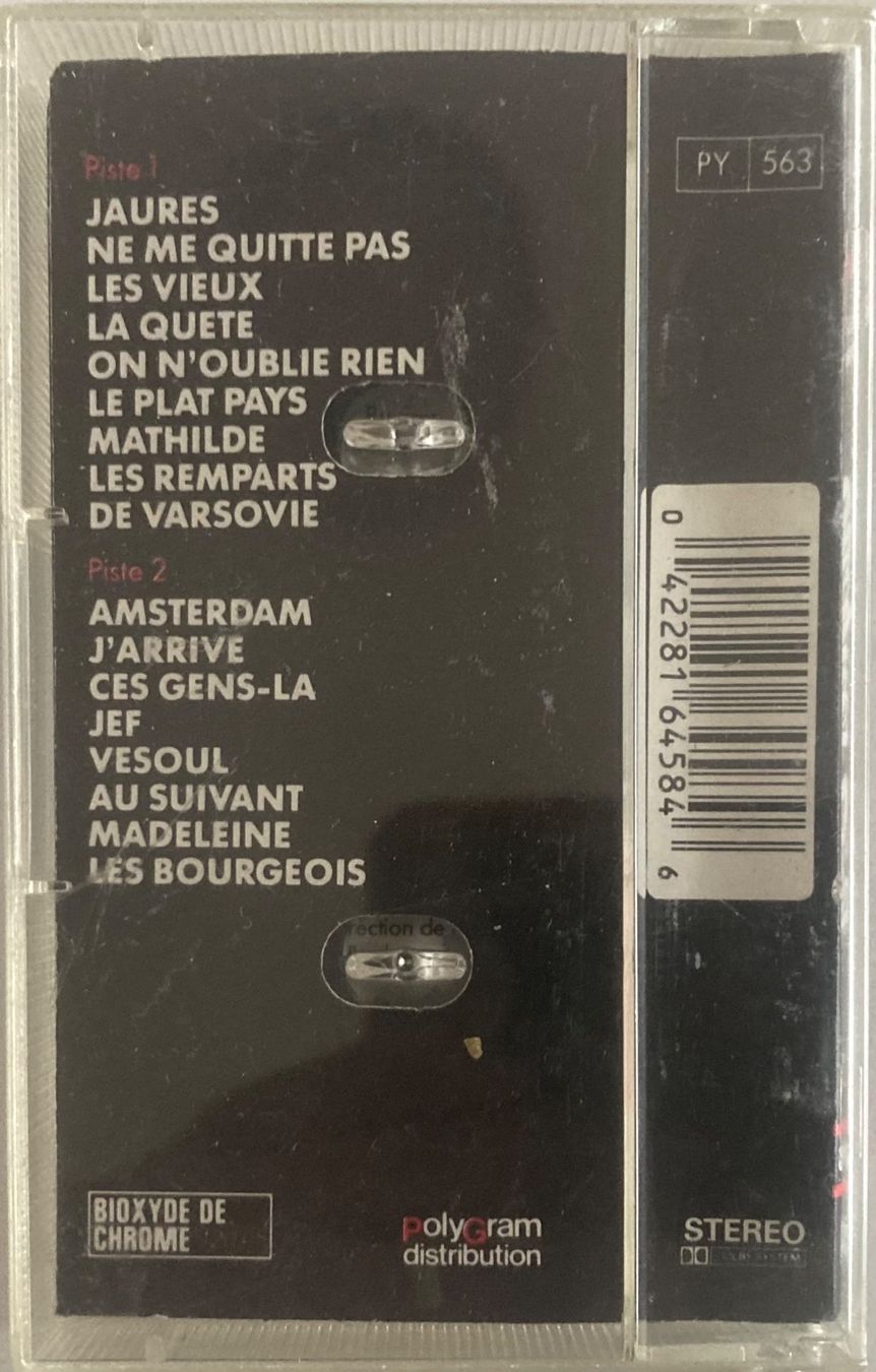 Musicassette: JACQUES BREL - MASTER SERIE VOL. 1 – Usato da Poliez-Pittet venduto da Newtown-Records 1