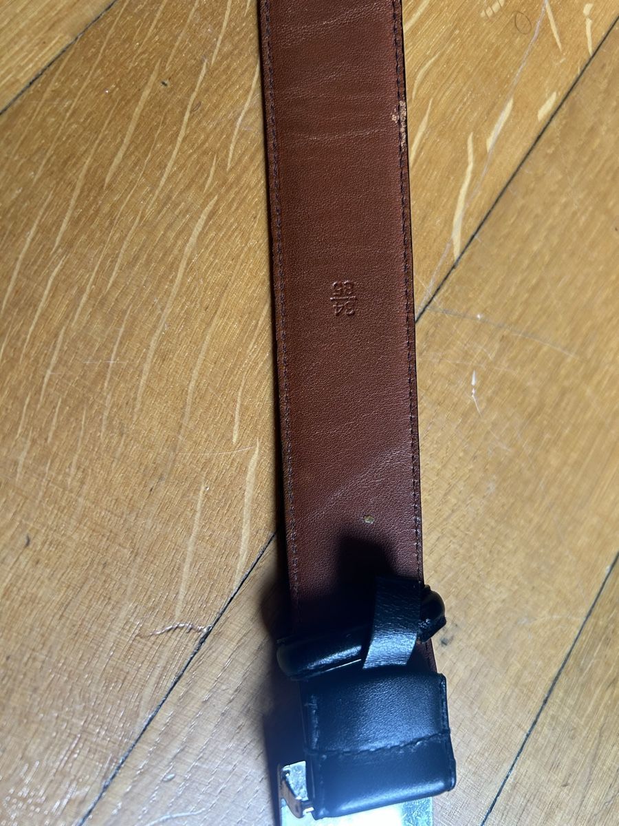 Gürtel: Ralph Lauren Leather Belt, Silver, Size 34/85 Black – Gebraucht aus Lausanne von dre_th8k 5