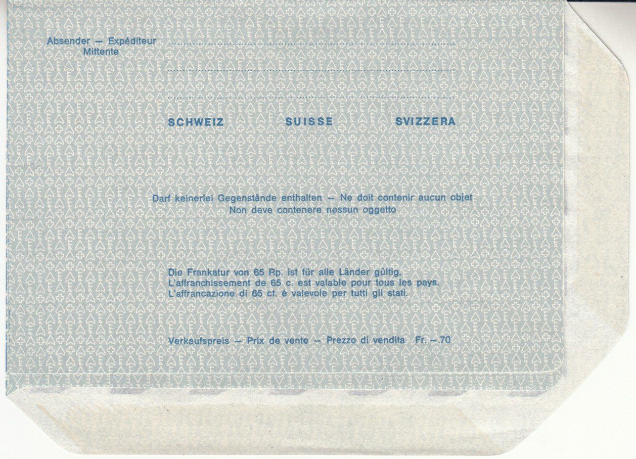 Tutti i francobolli: SLH FG 101 Aerogramm mit ET – Usato da Bürglen TG venduto da StampGraf 1