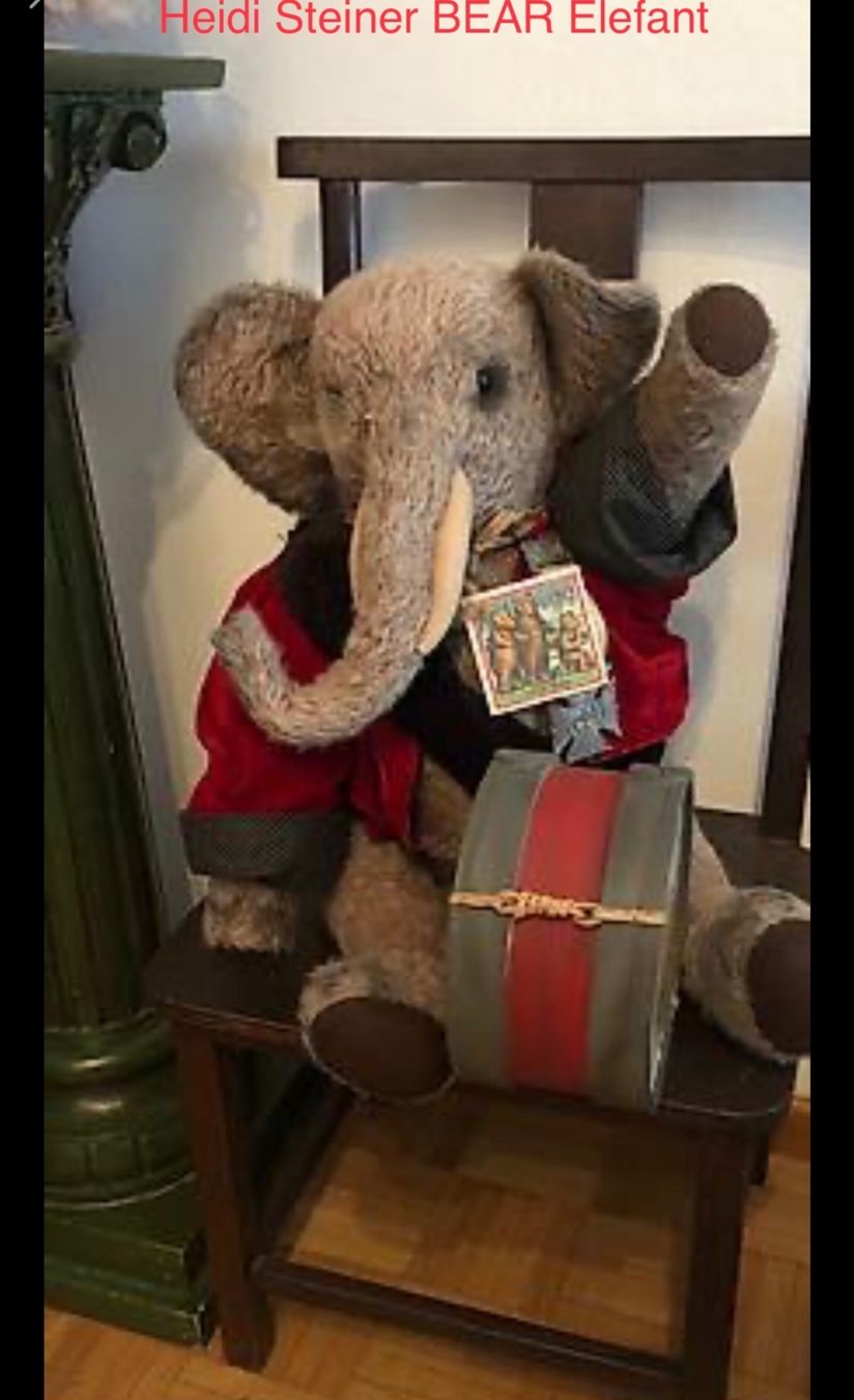 Statuette: Heidi Steiner Bär -Elefant – Nuovo e nell'imballaggio originale da Mumpf venduto da A_B_E