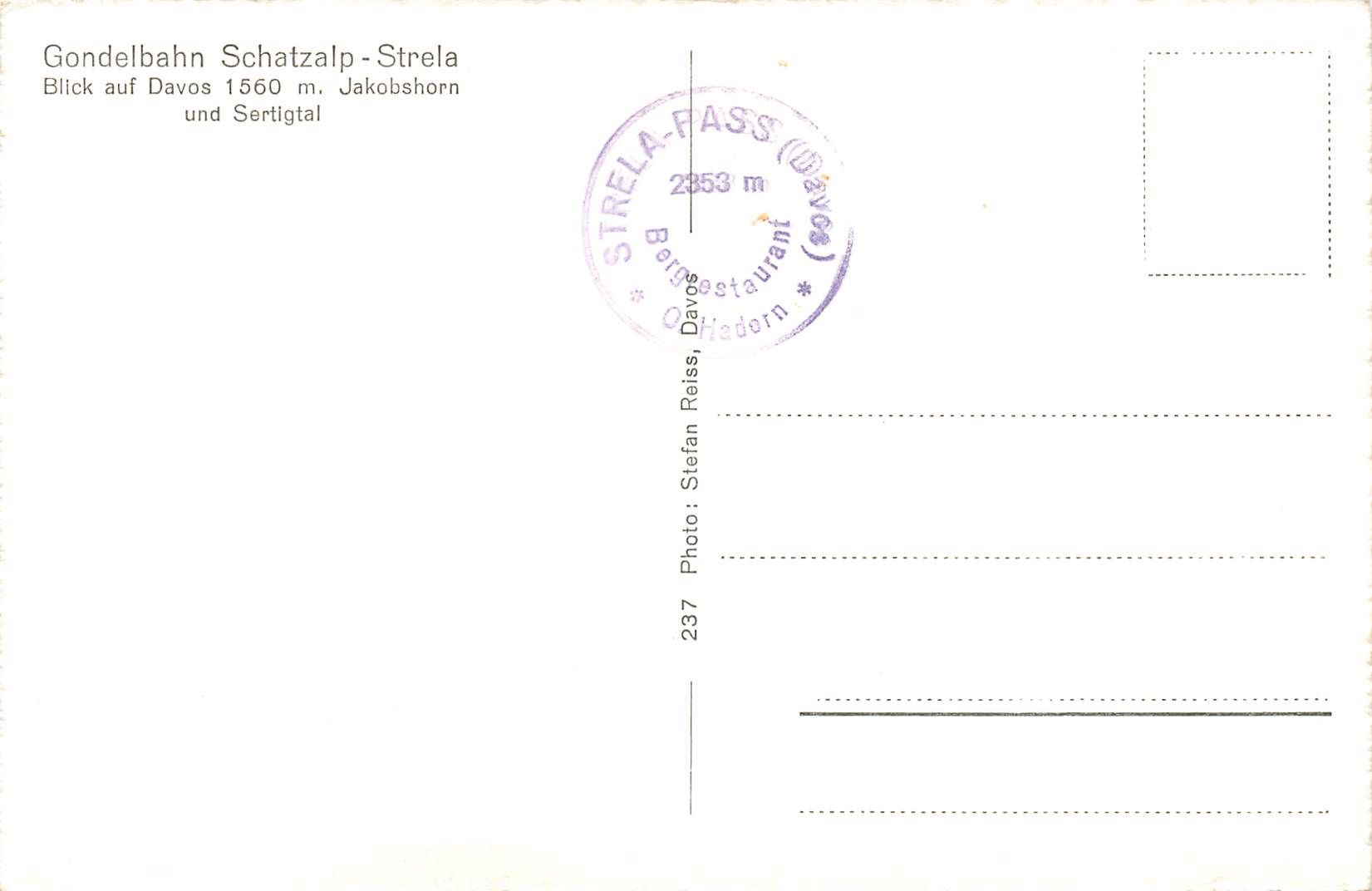 Cartes postales: Gondelbahn Schatzalp strela – D'occasion à Biasca par Blenio71 1
