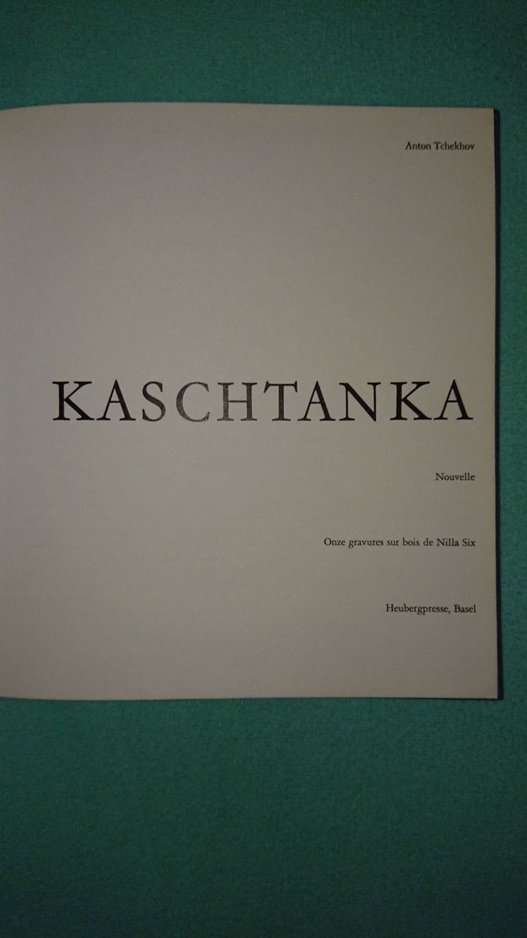 Libri: Anton Tchekhov / Kashtanka – Usato da Cortaillod venduto da signep 3