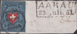 Rayon: 15II.1.03, T.23 mit P.P im Kreis von AARAU: 23.7.1851