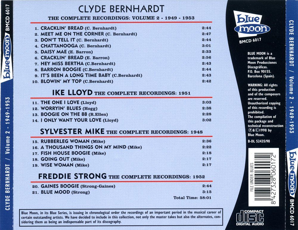 CD: Jazz CD: Clyde Bernhardt, Vol. 2 "The complete Recordings" – Usato da Hochfelden venduto da mue_lhm9 3