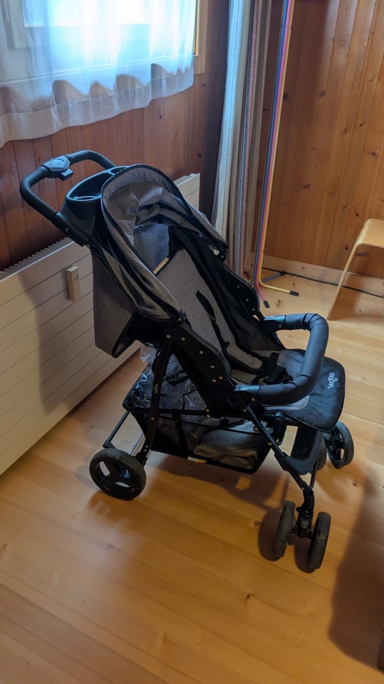 Kinderwagen: Kinderwagen grau gebrauchter Zustand – Gebraucht aus Gümligen von Sriesen 3