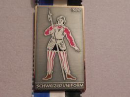 Medaille Schweiz Uniform Emmen 1984 Schützenfest Schiessen