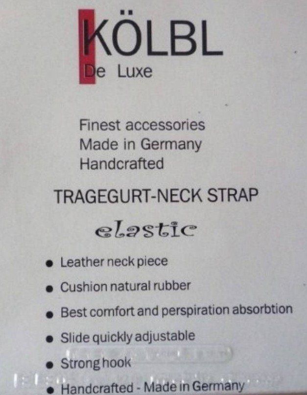Instruments de musique: KÖLBL De Luxe Leder-Tragegurt cl, elastisch, verstellbar – Neuf avec emballage d'origine à Rotkreuz par CLASAX 1