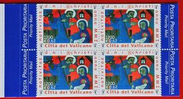 VATIKAN WEIHNACHTEN MARKENHEFT GESCHNITTEN GEZÄHNT 2001**
