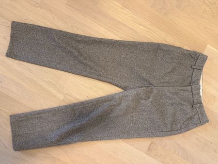 Trousers Panettone Studio beige herringbone size M