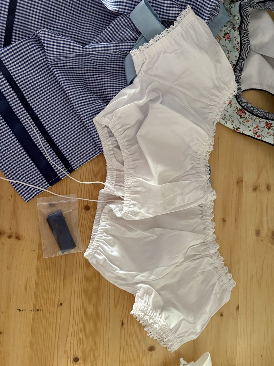 Vestiti: Dirndl Kleid mit Bluse und Schürze Blumenmuster hellblau – Nuovo e nell'imballaggio originale da Jonen venduto da tan_c7mk 6