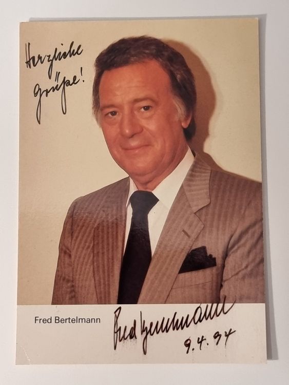 Fred Bertelmann Originalautogramm Kaufen Auf Ricardo 9675