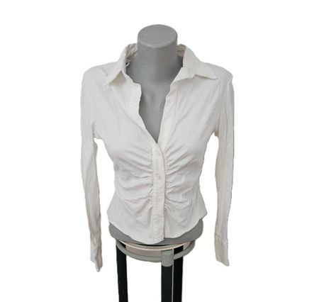 Zara Bluse mit Leinen & Viskose – Gr. S (M) Business