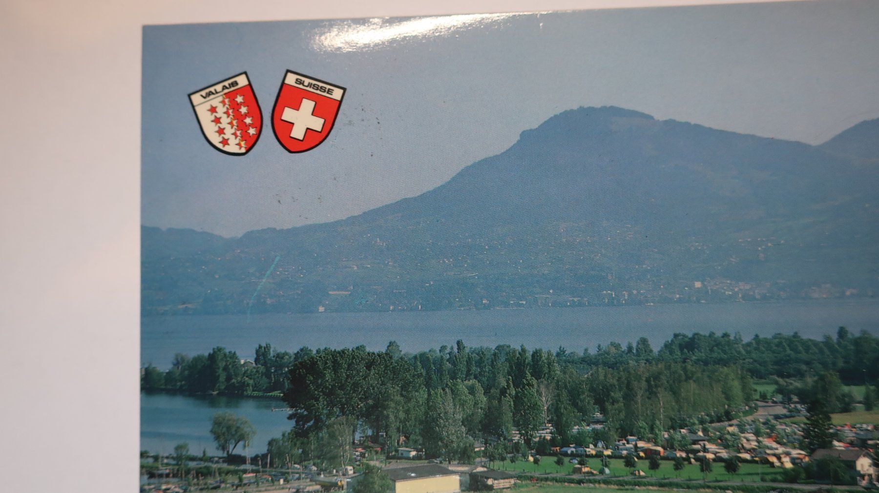 Cartoline postali: Bouveret - Plage Camping Rive - Bleue 1983 – Usato da Cormoret venduto da Pascalll2001 2