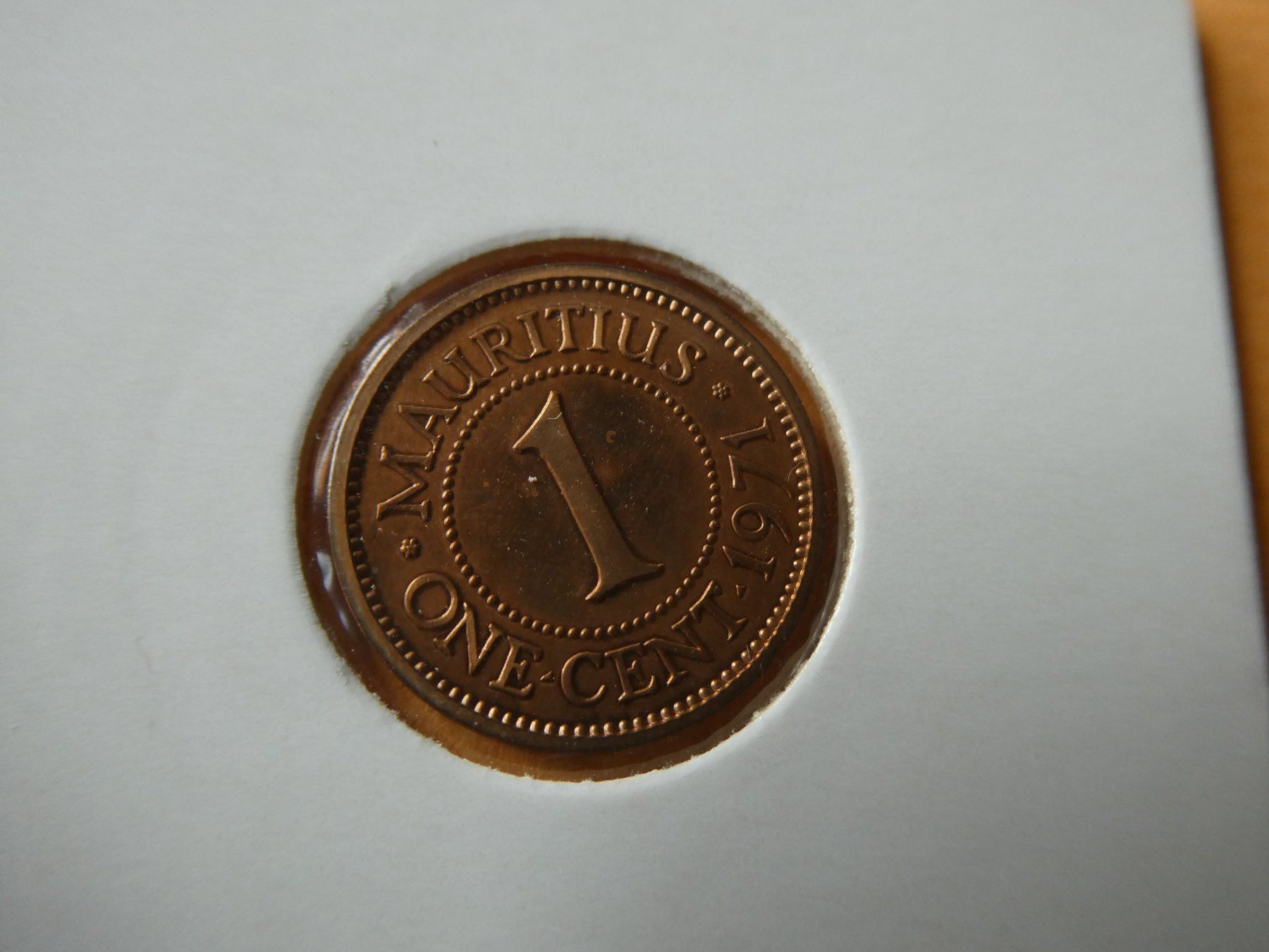 Tutti le monete: Mauritius 1971,   Cent   PP. – Usato da Hinterforst venduto da Rohusri 1