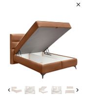Lit Boxspring EDEN COGNAC 160x200cm