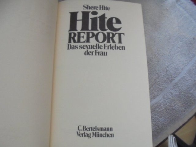 Libri: HITE Report von Shere Hite – Usato da Hinwil venduto da Glasperlen 1