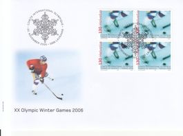 SBK D XIIl 5 im 4er-Block FDC