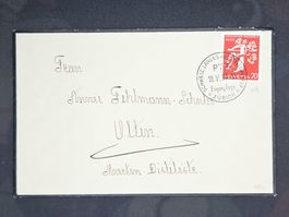 CL23 Enveloppe + Timbre Suisse 1939