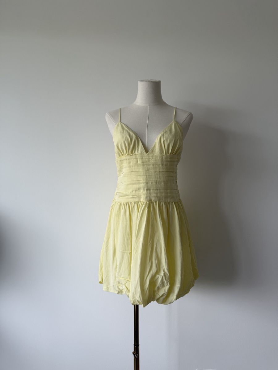 Mango Robes: Mango yellow mini dress size M new with tags – Neuf (Voir description) à Genève par nba_l98n 2