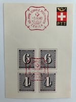 Sonderausgabe W12-13 auf Briefstück, KP 160.--