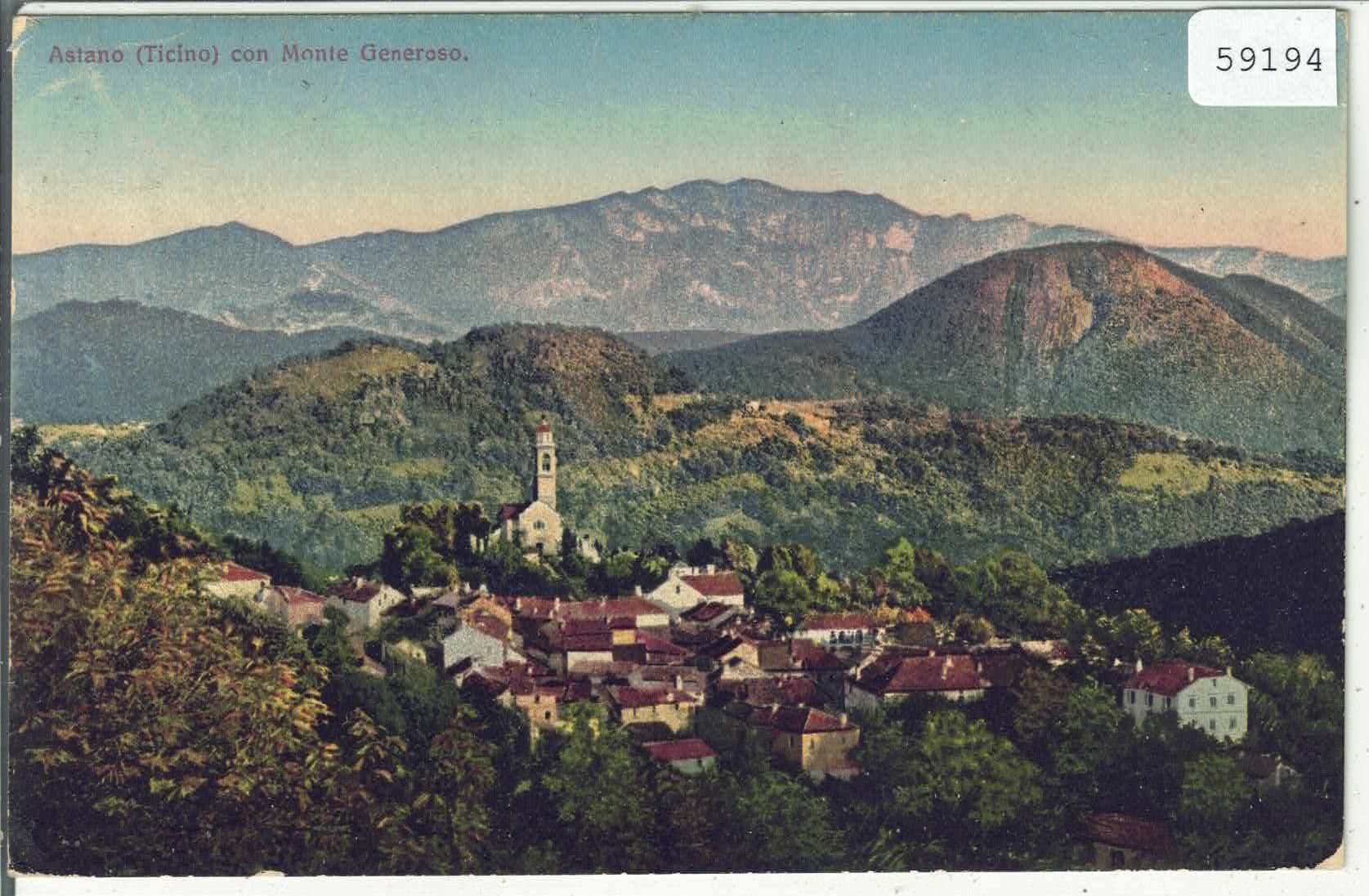 Ansichtskarten: Astano - Panorama - Litho – Gebraucht aus Ettingen von Kartenplanet