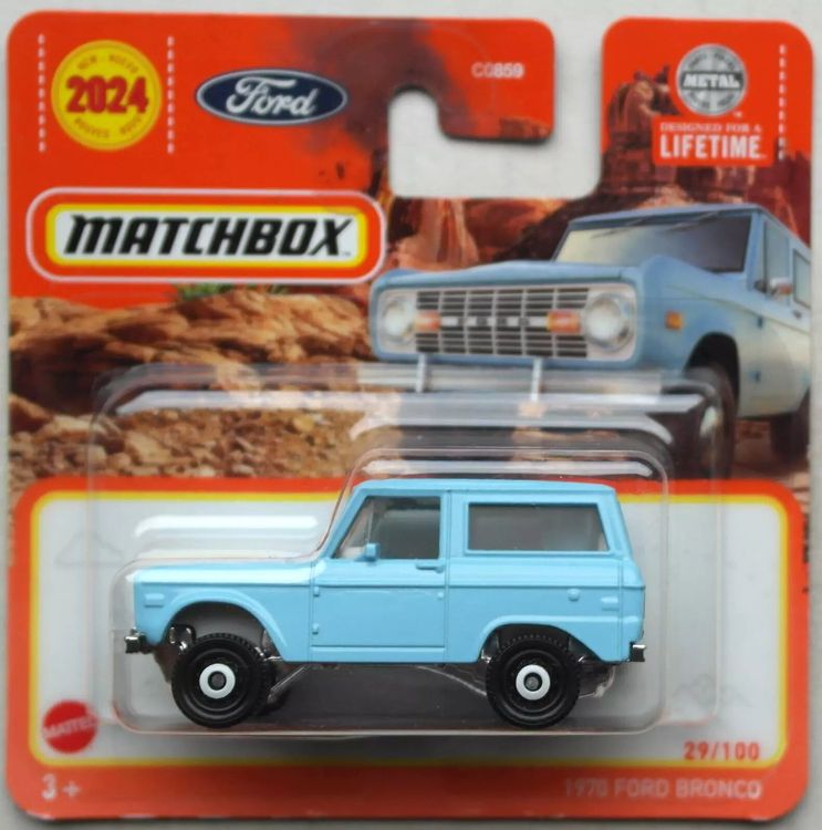 Maisto 1966 FORD BRONCO 4x4 Diecast SUV 1:64 Blue New (Shipped in a Box