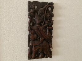 Wandbild  Thailand Sawadee, Teak