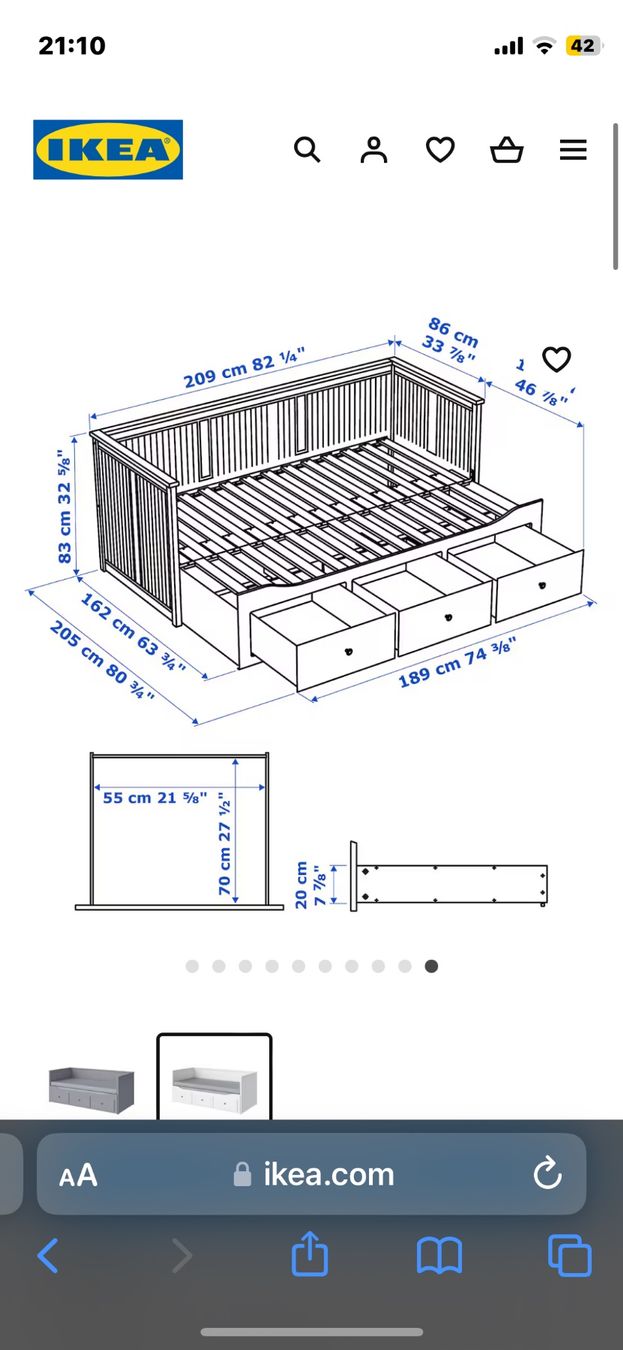 Ikea Lits: HEMNES Bett – D'occasion à Langnau i. E. par lia.l 4