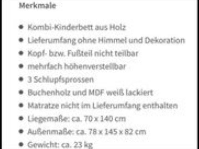 Letti: Kombi Kinderbett aus Holz – Nuovo (secondo la descrizione) da Adliswil venduto da sil_v8dy 2
