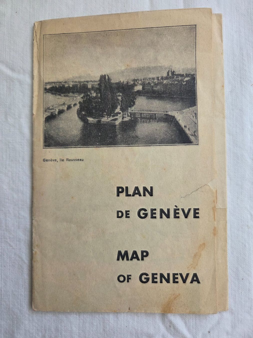 Landkarten & Atlanten: Historischer Stadtplan von Genf ca 1920 – Gebraucht aus Bettingen von Wedgetail-Eagle2