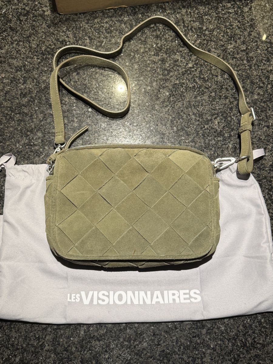 Borse da donna: Les Visionnaires Umhängetasche Wildleder khaki – Nuovo (secondo la descrizione) da Endingen venduto da rahelj