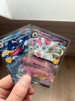 2 Pokemon Karten Quajutsu ex und Feilinara ex Jubilaum