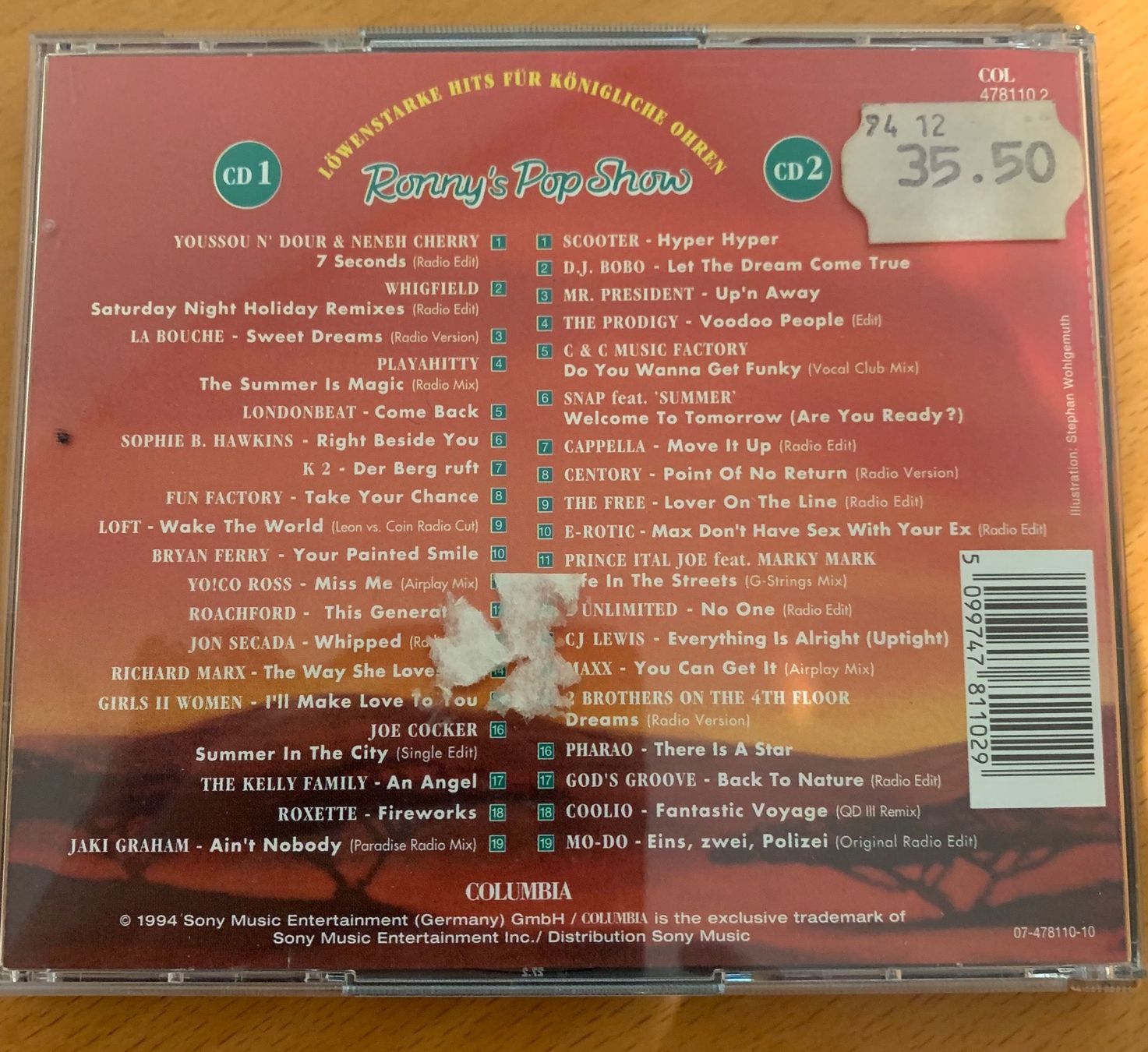 CD: Ronny's Pop Show - 1994 (2 CD) – Usato da Hombrechtikon venduto da Rosi1970 1